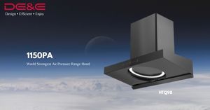 HTQ98: The world strongest air pressure range hood
